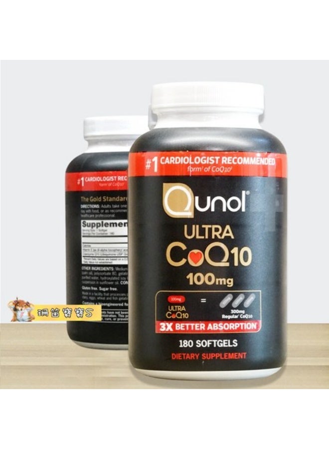 Qunol ألترا CoQ10 100 ملغ مكمل غذائي - 180 كبسولة لينة - Image 1