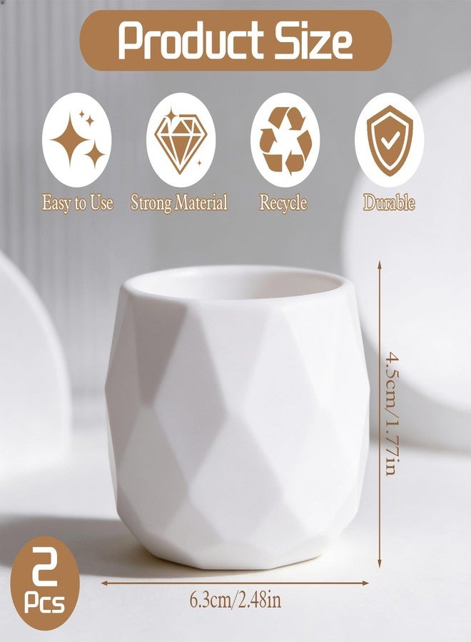 Eldraqth Toothpick Holder Dispenser, 2 Pcs Simple White Cocktail Pick Holder Cute Plastic Toothpick Holders Decorative for Table Home Kitchen Restaurant Parties Weddings Get Togethers and Elegant Home Decor - Image 2
