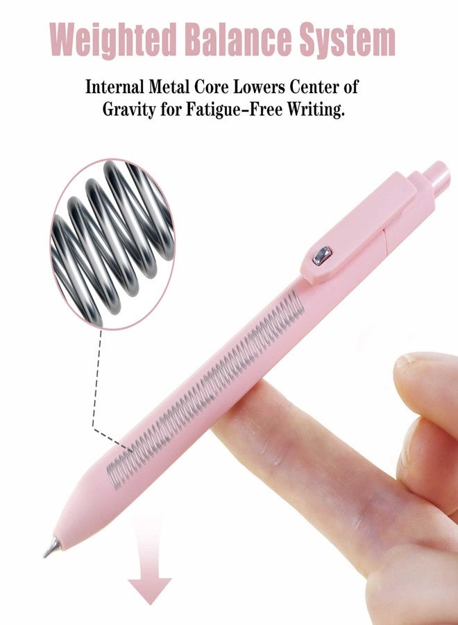 Vitoler Gel Pens,0.5mm Black Ink Pens,8pcs Quick Dry Smooth Writing Pen for Women,Fine Point Pen for Office School Teacher Supplies - Image 2