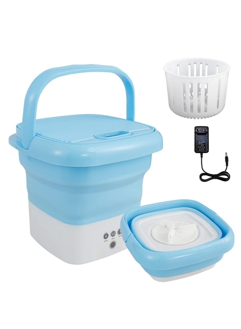 Reko Portable Washing Machine, Foldable Mini Washing Machine, Small Washing Machine for Underwear, Baby Clothes, or Small Items, Suitable for Apartments, Dormitories, Camping, Travel - Multicolor - Image 1