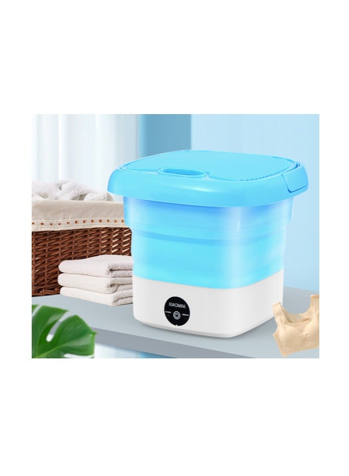 Reko Portable Washing Machine, Foldable Mini Washing Machine, Small Washing Machine for Underwear, Baby Clothes, or Small Items, Suitable for Apartments, Dormitories, Camping, Travel - Multicolor - Image 2
