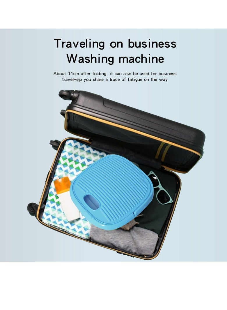 Reko Portable Washing Machine, Foldable Mini Washing Machine, Small Washing Machine for Underwear, Baby Clothes, or Small Items, Suitable for Apartments, Dormitories, Camping, Travel - Multicolor - Image 3