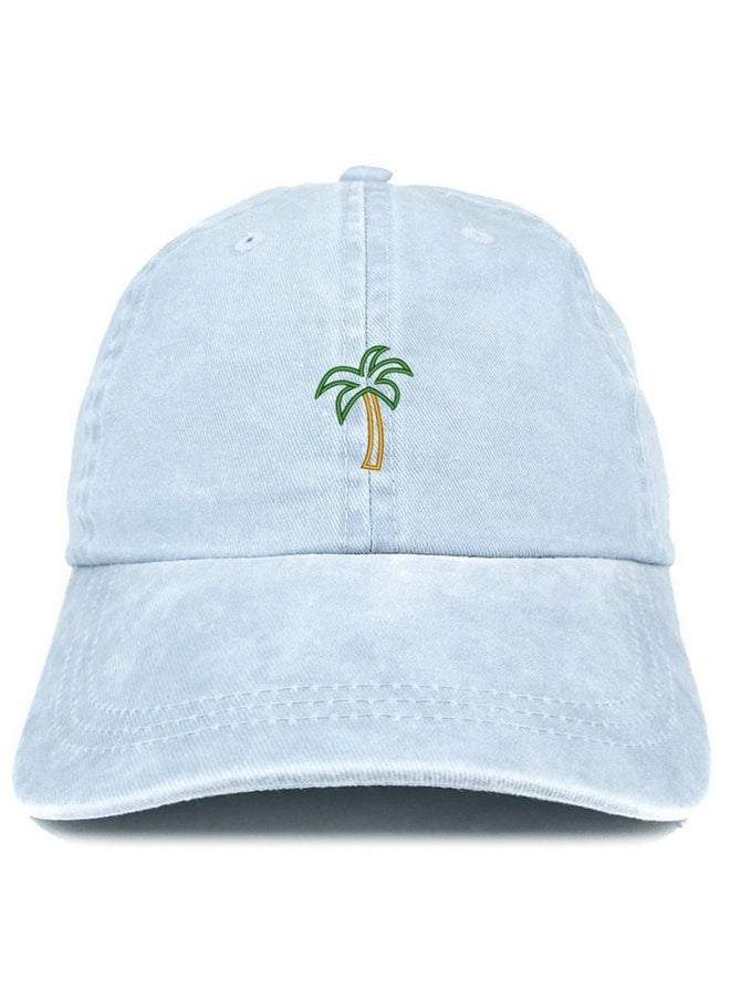 Palm Tree Embroidered Washed Cotton Adjustable Cap Light Blue - pzsku/ZF04C915E68CB181570EDZ/45/_/1718266833/0652087a-c01d-4c8f-9753-8af359d0ca54