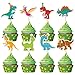 Machomby 40Pcs Dinosaur Cupcake Toppers Cute Tyrannosaurus Rex Triceratops Cupcake Picks Dinosaur Cake Topper Picks for Kids Birthday Baby Shower Dino Party Cake Toppers Decorations - Image 2