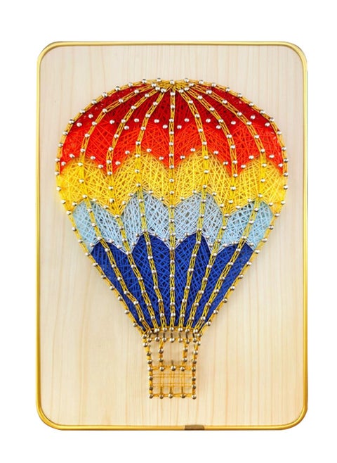 Brain Giggles DIY Craft Kit with String Art Pattern String Art Kit Crafting Supplies for Kids Girls Beginner Adult Ages 2-12 Years (Hot Air Balloon String Art)
