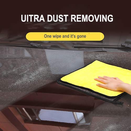 OAN All Purpose Microfiber Cloth for Cleaning, Dusting, Detailing & Polishing All Vehicles, Office, Kitchen, Home | 800 GSM | 80X50 cm Pack of (4) - Image 4