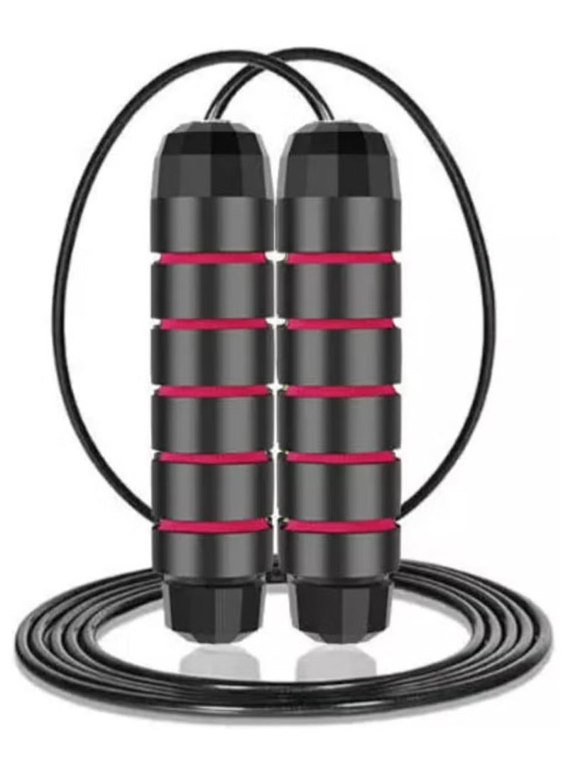 OUHOE Adjustable Speed Heavy Weighted Steel Wire Exercise Skipping Jump Rope|Heavy Skipping Rope PVC Weighted Speed Exercise Jump Rope Breathing Handle 360 Degree rotation - Image 1