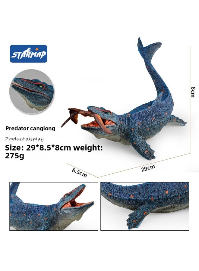 Dinosaur Toy Tyrannosaurus Rex Simulation Animal Model Toy Velociraptor Canglong Triceratops A Generation Of Hair-Specifications:Predation Canglong Pterosaur (mouth Movable) - Image 1