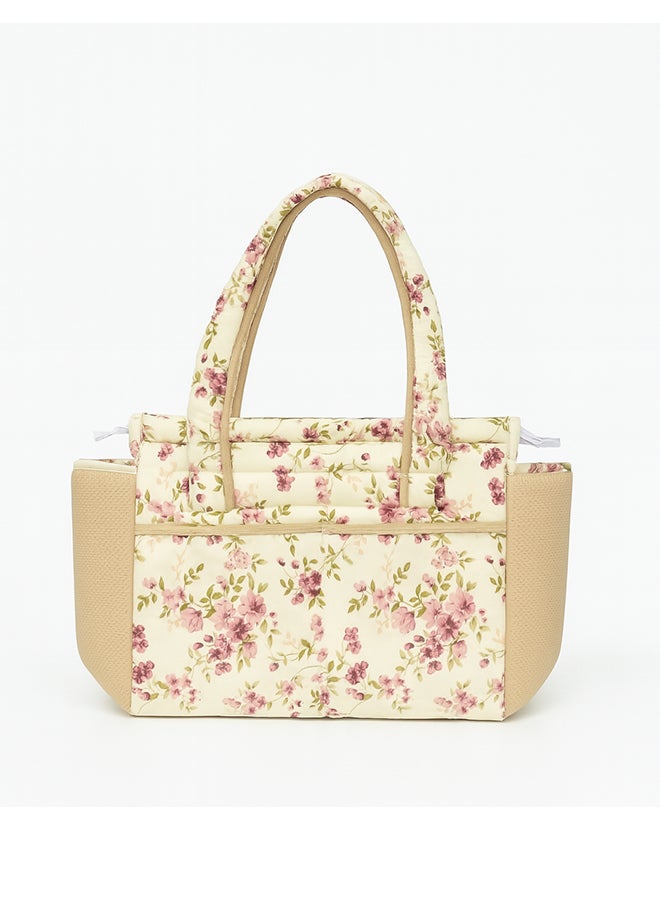 Toyland طقم حديثي الولادة 5 في 1 - سرير عش الطفل، حقيبة نوم، وسادة وإكسسوارات بتصميم مطبوع لطيف - Image 3