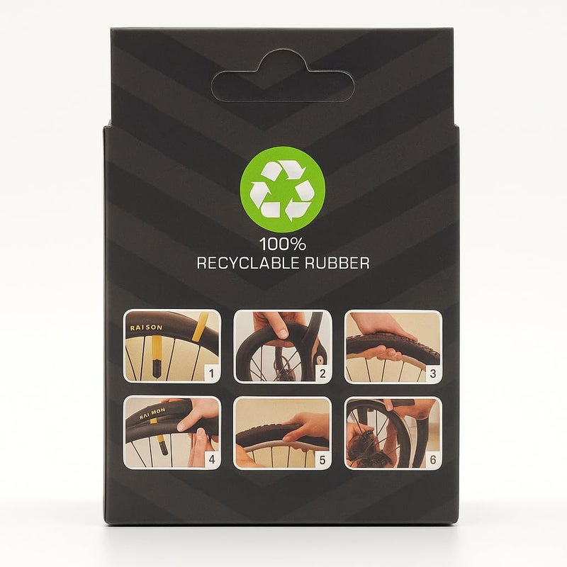 RALSON Bicycle Inner Tube 26 Inch × 1.50/1.75/1.95/2.10/2.125, 48mm AV Schrader Valve – Heavy Duty Butyl Rubber Bike Tire Tube, Compatible with MTB, Road, Hybrid & Cruiser Bicycles - Image 2