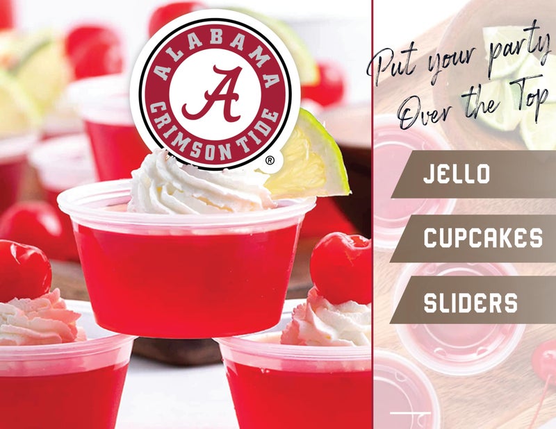PartyKandy Alabama Crimson Tide Cupcake Toppers (24 Pcs) University of Alabama Party Supplies for Football  Birthday  Graduation Party Decorations with Alabama Cupcake Toppers (Alabama Crimson Tide) - Image 3