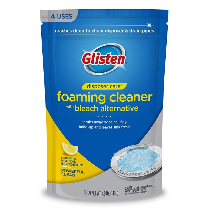 Glisten Garbage Disposer Cleaner, Lemon, 4.9 Oz, 4 Count (Pack of 2) - Image 1