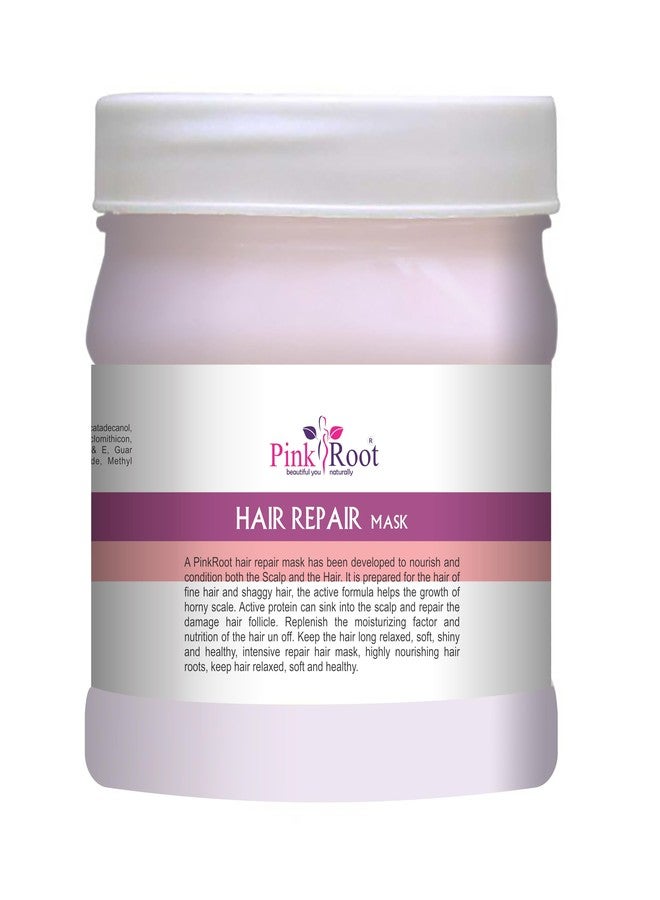 Pink Root Hair Repair Spa Mask Protein Treatment (500 ml) Helps in Repair Damaged Hair and Makes Hair Soft and Smooth - Image 2