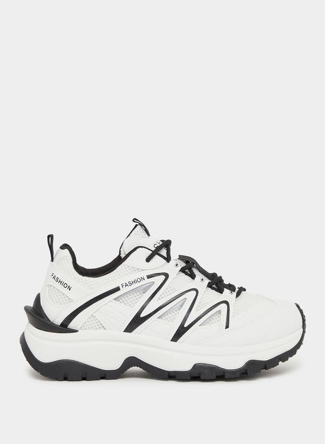 Styli Textured Chunky Sole Sneakers  - Image 2
