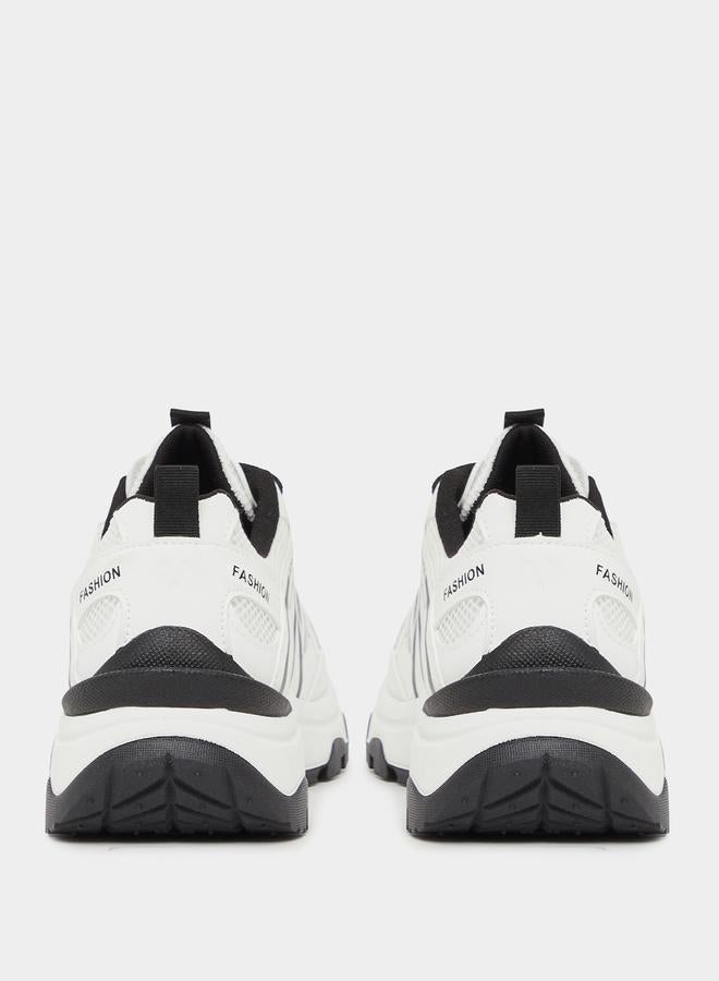 Styli Textured Chunky Sole Sneakers  - Image 5