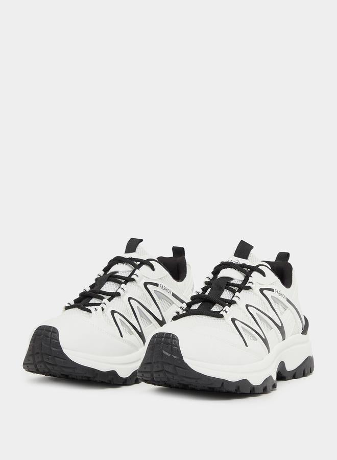 Styli Textured Chunky Sole Sneakers  - Image 3