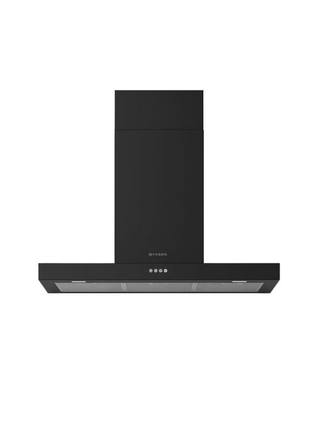 فابر Kitchen Cooker Hood, 90 cm Wall-Mount T-Shape, 710 m³/h Suction Power, 3-Speed + 1 Intensive, LED Lighting, Black Extra Matt, STILO COMFORT BK MATT A90 ( Made in Italy ) Wall Fixed 250 W 325.0618.783 Matte black - Image 1