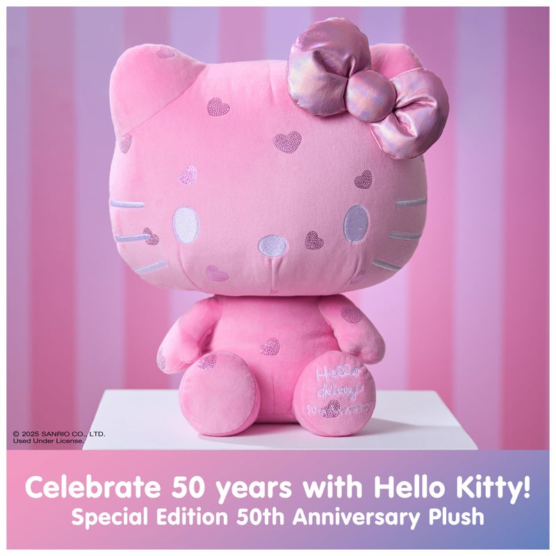 GUND Sanrio Hello Kitty 50th Anniversary Plush, Special Edition Stuffed Animal for Ages 1 and Up, Pink, 12â€ - Image 2