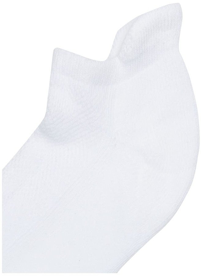 لا معنى جوارب نسائية شبكية قصيرة بدون ظهور مع عروة خلفية، لون أبيض، مقاس واحد (عبوة من 3 قطع) - Image 3