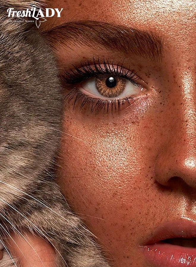 سيدة جديدة عدسات فريش ليدي أدوريشن الملونة – 14.20 ملم، للاستعمال اليومي، تدوم حتى سنة  - Image 3