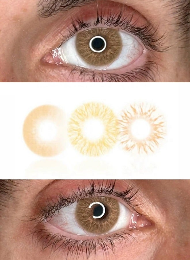 سيدة جديدة عدسات لاصقة ملونة بنية من فريش ليدي للاستخدام السنوي - Image 4