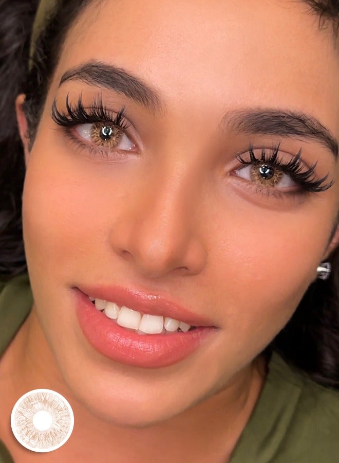 سيدة جديدة عدسات لاصقة ملونة بنية من فريش ليدي للاستخدام السنوي - Image 5