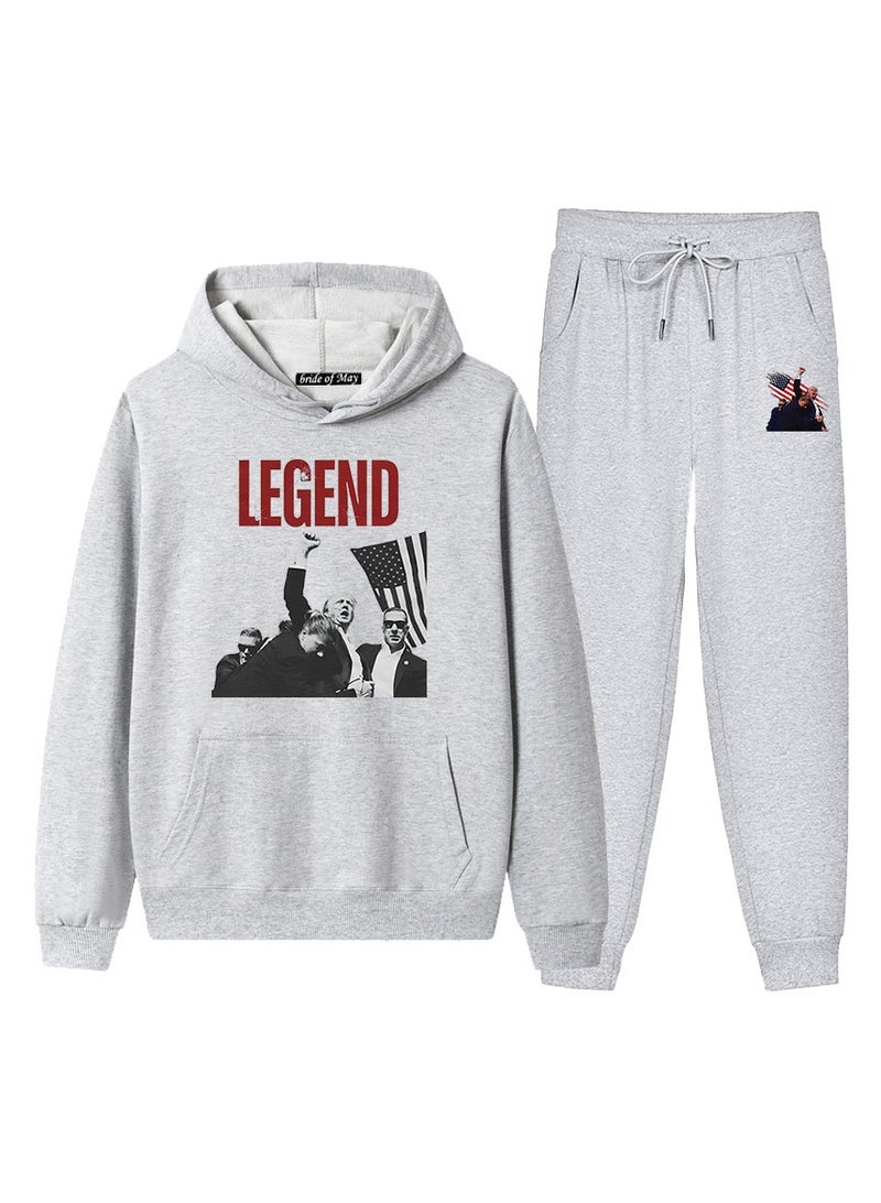 KUYING New Trump Printed Long Sleeved Sports Suit - Image 1