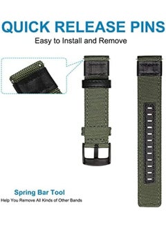 KASTWAVE For Galaxy Watch 4 Bands For Galaxy Watch 4 Classic Band 20Mm Nylon Strap Compatible For Samsung Galaxy Watch 4 40Mm 44Mm For Galaxy Watch 4 For Classic 42Mm 46Mm  - Image 3