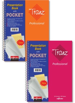 Le Color 2-Piece School Notebook Set A4 Tranz Square File 160 Pages PP Cover  - Image 1