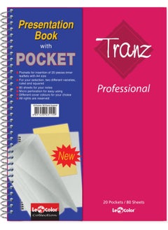Le Color 2-Piece School Notebook Set A4 Tranz Square File 160 Pages PP Cover  - Image 3