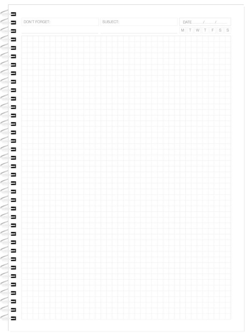 2-Piece School Notebook Set A4 Tranz Square File 160 Pages PP Cover