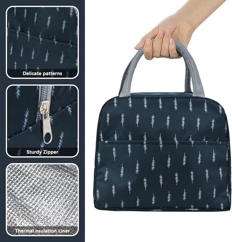 Funeiko Lunch Bag – Multi-Purpose Lunch Box Carrying Bag for Women, Men, Tiffin Bags, Tiffin Storage Box with Utility Pockets, Insulated Travel Lunch Bags for Office (Multicolor) - Image 2