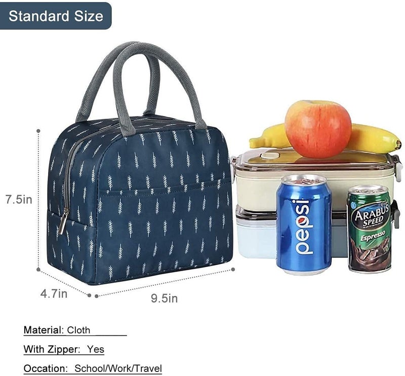 Funeiko Lunch Bag – Multi-Purpose Lunch Box Carrying Bag for Women, Men, Tiffin Bags, Tiffin Storage Box with Utility Pockets, Insulated Travel Lunch Bags for Office (Multicolor) - Image 3