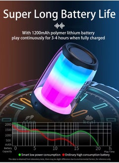 PRODA Azeda Wireless Speaker 360 Degree Lightshow And Sound With Lightshow Black  - Image 2