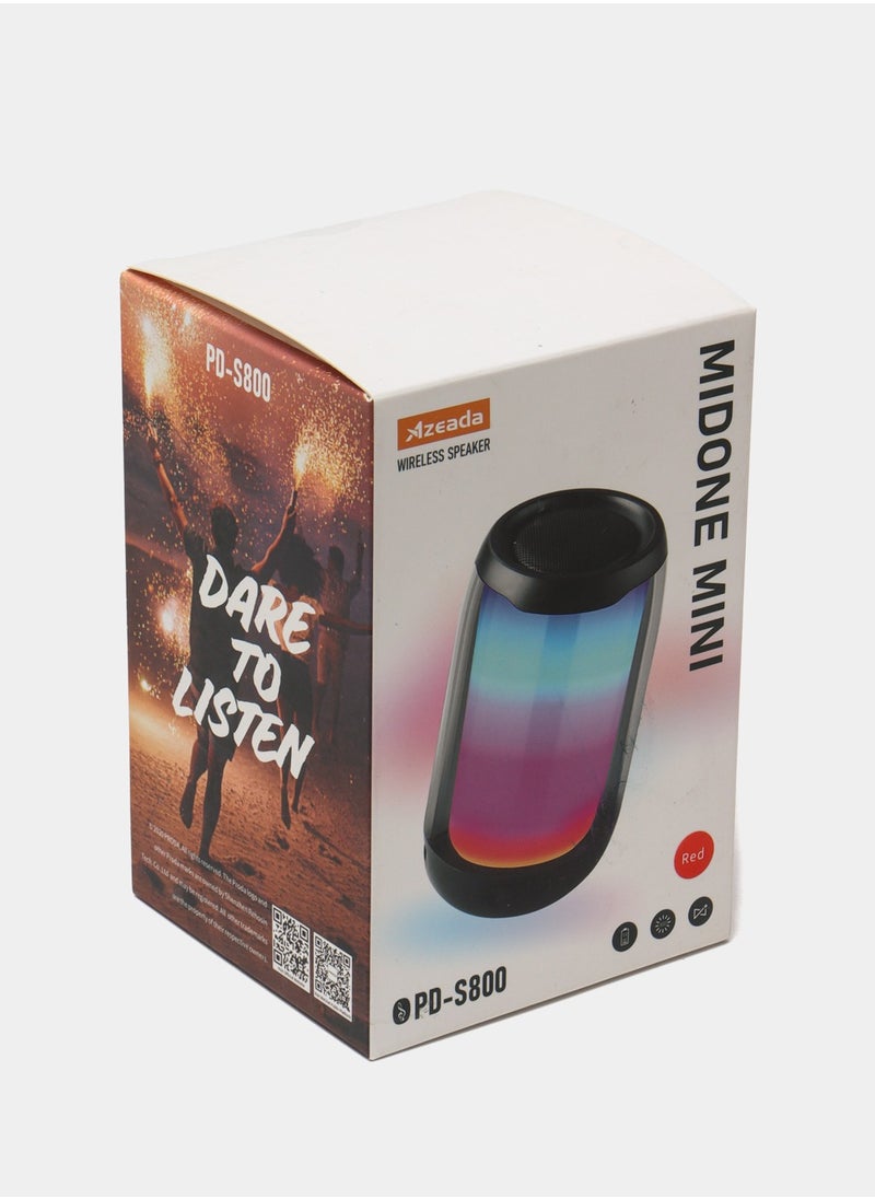 PRODA - Azeda Wireless Speaker 360 Degree Lightshow And Sound With Lightshow Black - Image 1