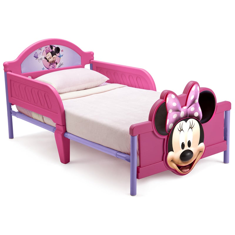 Delta Children 3DFootboard Toddler Bed Disney Minnie Mouse