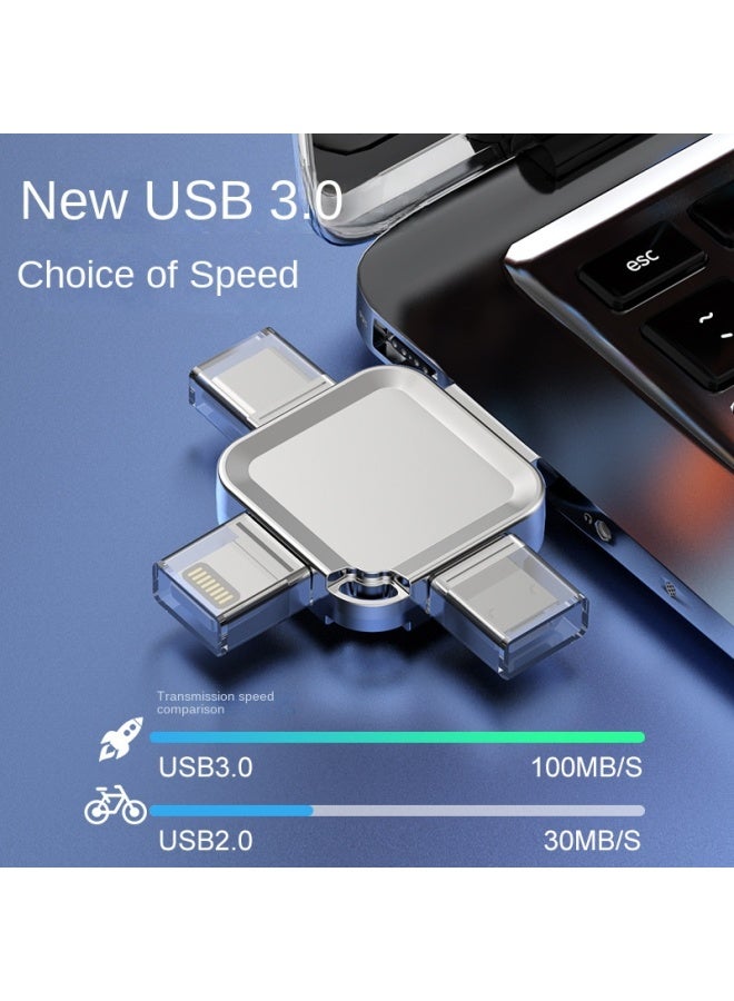 Neutral In-1 Phone Flash Drive Compatible With Iphone Android Type-c Computer Usb Drive - Image 3