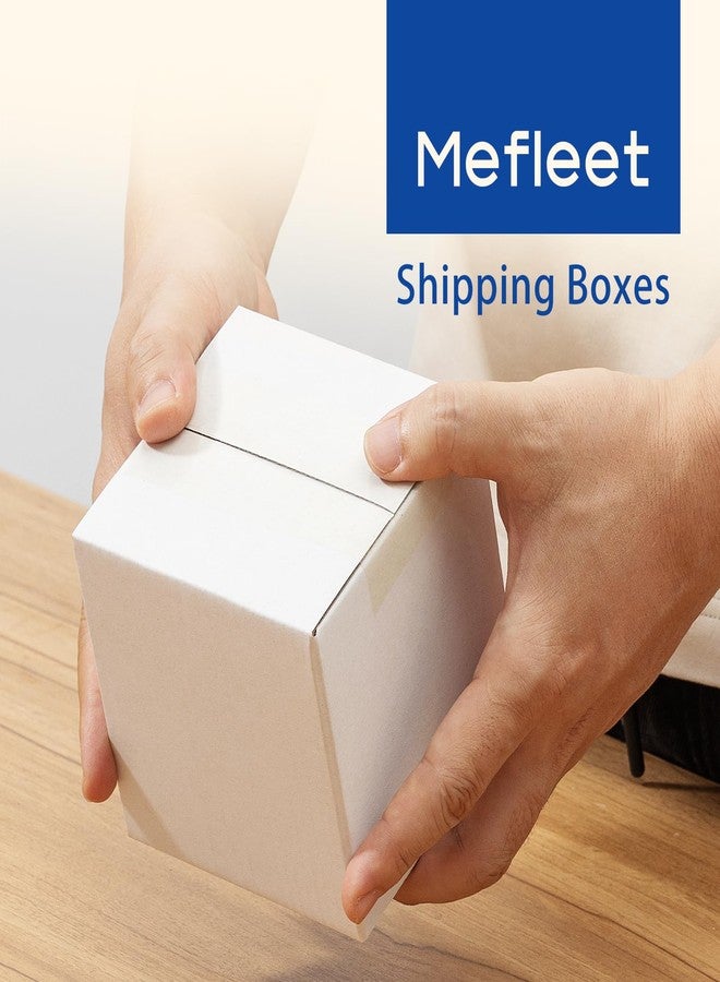 Mefleet 4x4x4" Shipping Boxes 50 Pack Small Corrugated Cardboard Box White - Image 5
