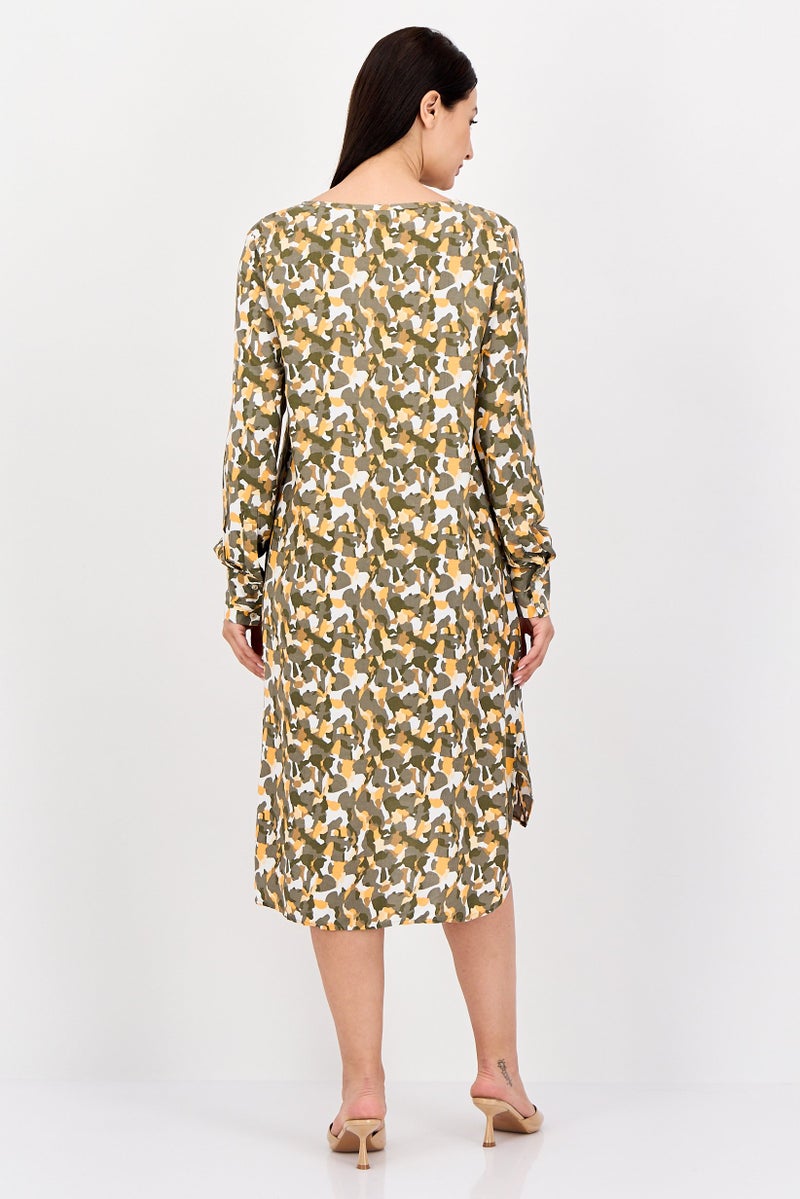 Fire & Glory Women Camouflage Midi Dress, Multicolor - Image 4