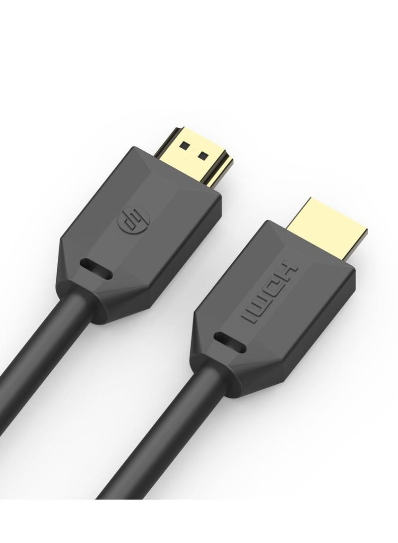 HP 4K HDMI Cable 1.5 Meter  , 18Gbps High Speed HDMI 2.0 Cable, Supports 4K@60Hz, 2K, 1080p, HDCP 2.2, ARC, 32AWG, 3D, HDMI Cord for MacBook Pro 2021, Gaming Monitor, PS4-3, PC, Fire TV ( DHC-HD01-1.5M ) - Image 1