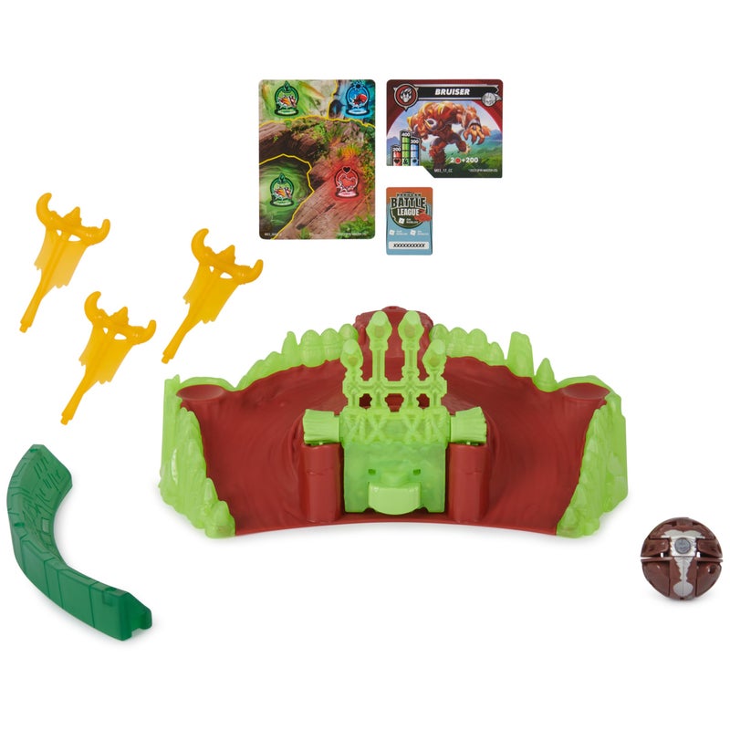 BAKUGAN Bakugan Training Set with Bruiser, Mammal Clan Themed, Customizable Action Figure, Trading Cards, and Playset, Kids Toys for Boys and Girls 6 and up  - Image 4