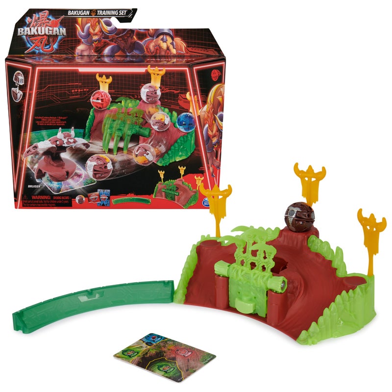 BAKUGAN Bakugan Training Set with Bruiser, Mammal Clan Themed, Customizable Action Figure, Trading Cards, and Playset, Kids Toys for Boys and Girls 6 and up  - Image 1