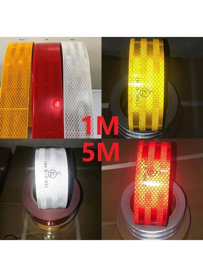 196 85 Inch Reflective Warning Strip Red And White Car Motorcycle Safety Tape - Image 1