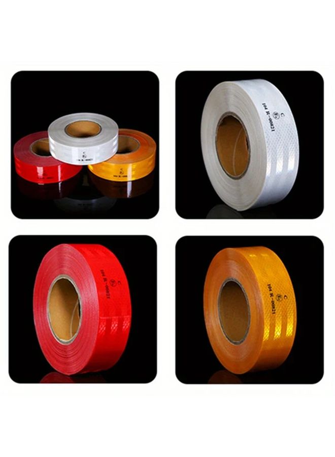 196 85 Inch Reflective Warning Strip Red And White Car Motorcycle Safety Tape - Image 2