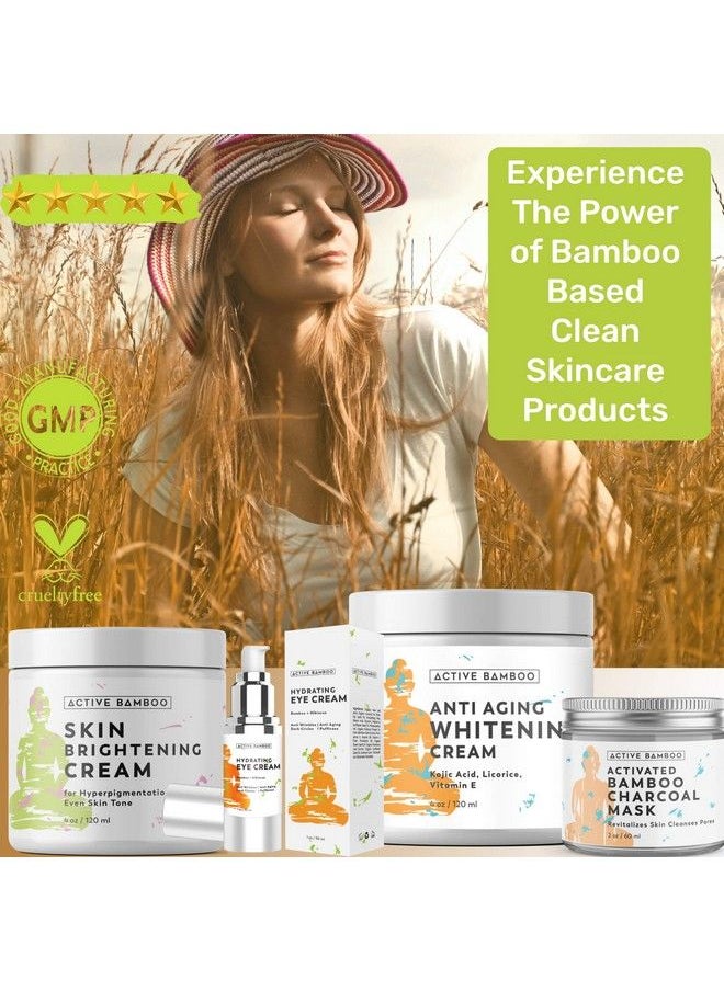 Active Bamboo - مصحح البقع الداكنة للوجه. كريم إزالة البقع الداكنة لتفتيح البشرة للاستخدام على بقع الشيخوخة على الوجه والجسم واليدين 4 أونص - Image 1