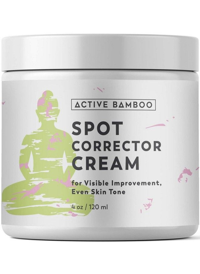 Active Bamboo - مصحح البقع الداكنة للوجه. كريم إزالة البقع الداكنة لتفتيح البشرة للاستخدام على بقع الشيخوخة على الوجه والجسم واليدين 4 أونص - Image 1