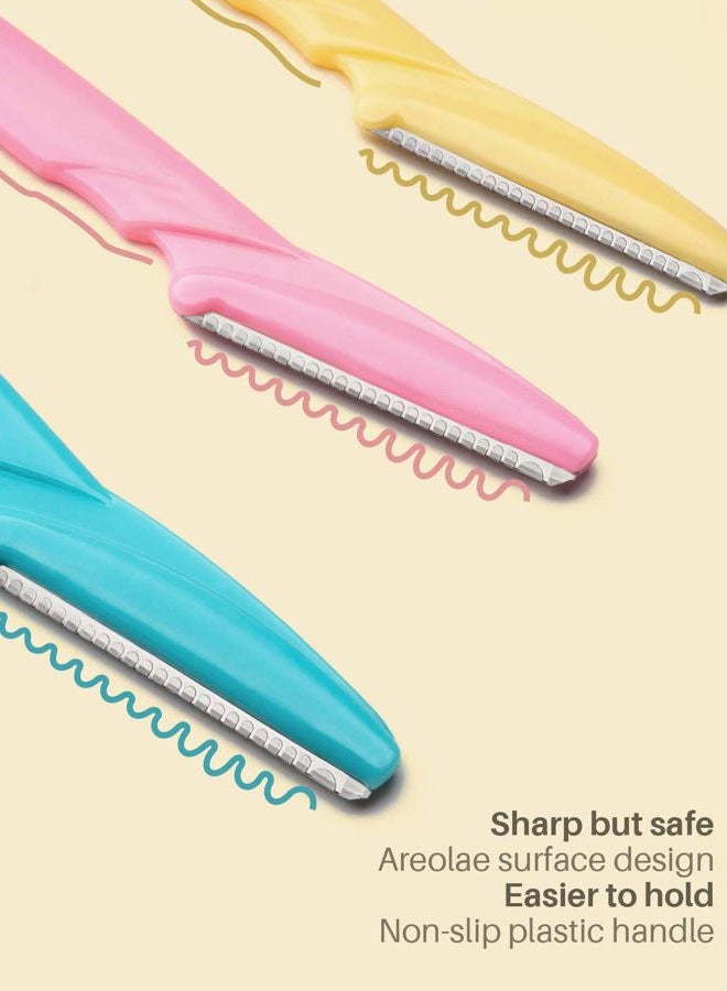 MoHern Dermaplaning Tool for Face, 30 Pcs Dermaplane Razor for Face, Multipurpose Face Razors for Women and Men, Multi-Color - Image 3