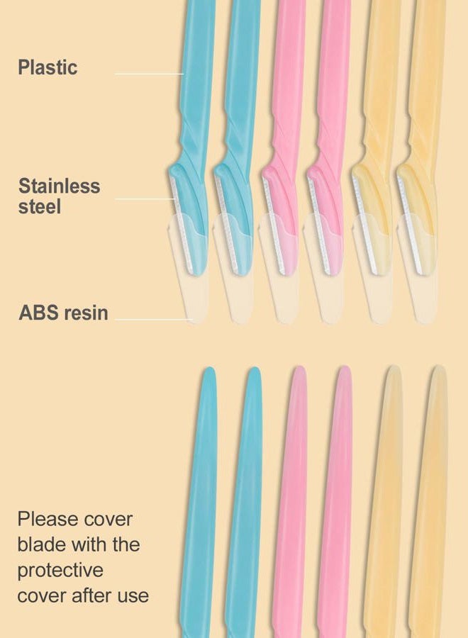 MoHern Dermaplaning Tool for Face, 30 Pcs Dermaplane Razor for Face, Multipurpose Face Razors for Women and Men, Multi-Color - Image 4