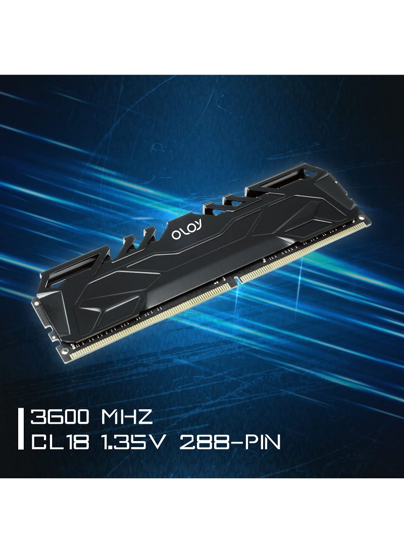 OLOY OLOy DDR4 RAM 16GB (2x8GB) 3600 MHz CL18 1.35V 288-Pin Desktop Gaming UDIMM (MD4U083618BJDA)  - Image 4