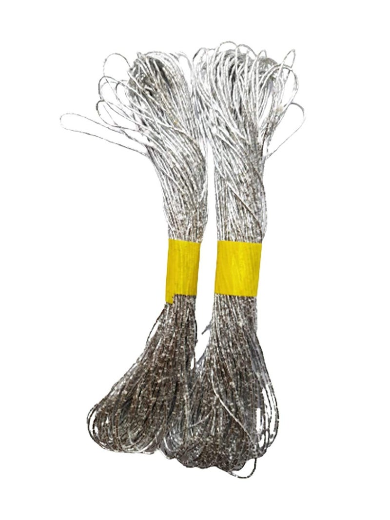 3A Featuretail Silver and Golden Natural Jute Thread for Arts and Crafts, Gifts, DIY, School Projects and Decoration (2pc Golden, 2pc Silver 10mtr Each) - Image 2